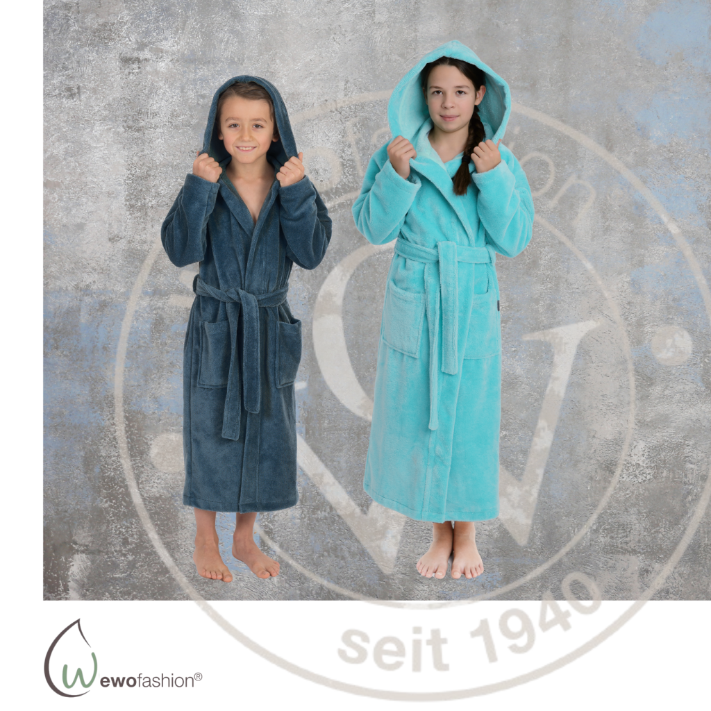 Frische Farben für unsere Kinderbademäntel!
