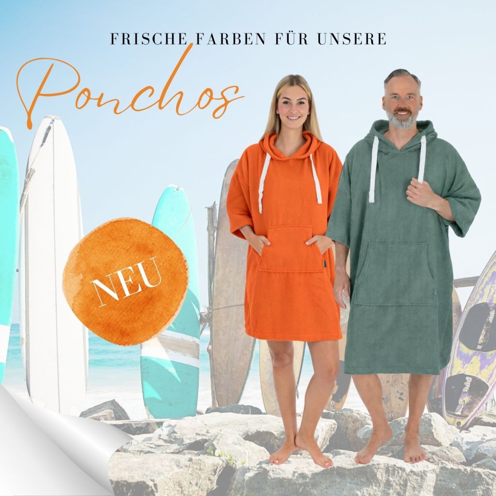Unsere Ponchos erstrahlen in zwei neuen Farben